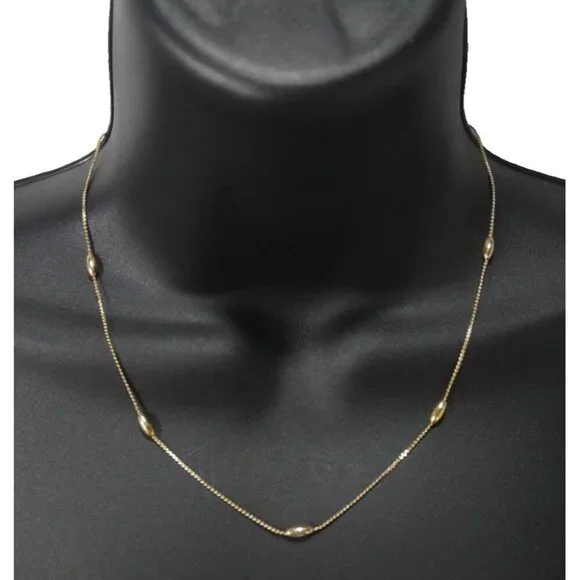 Vintage AVON gold tone delicate necklace chain 16" long - Picture 1 of 4